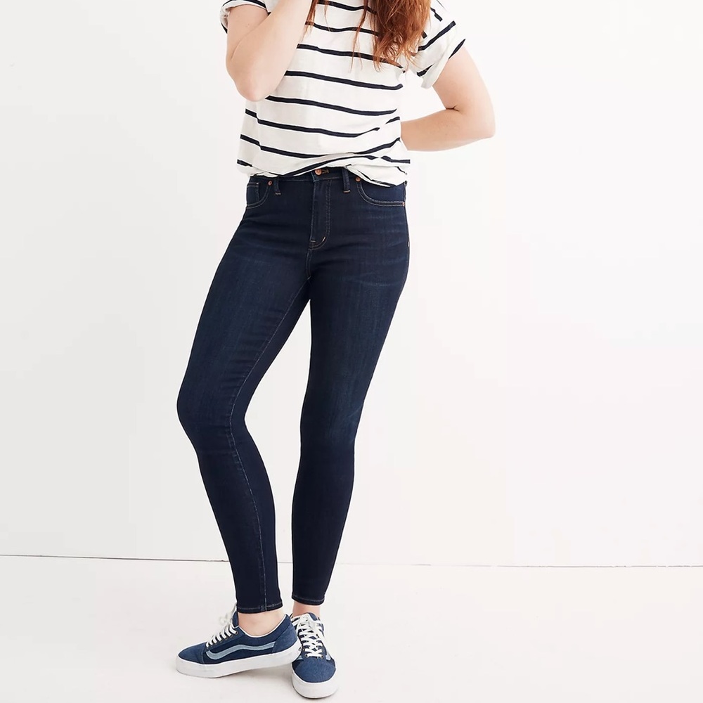 Madwell 9inch mid rise skinny jeans